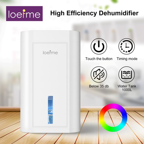 Loefme 1000ml dehumidifier - dehumidifier, low